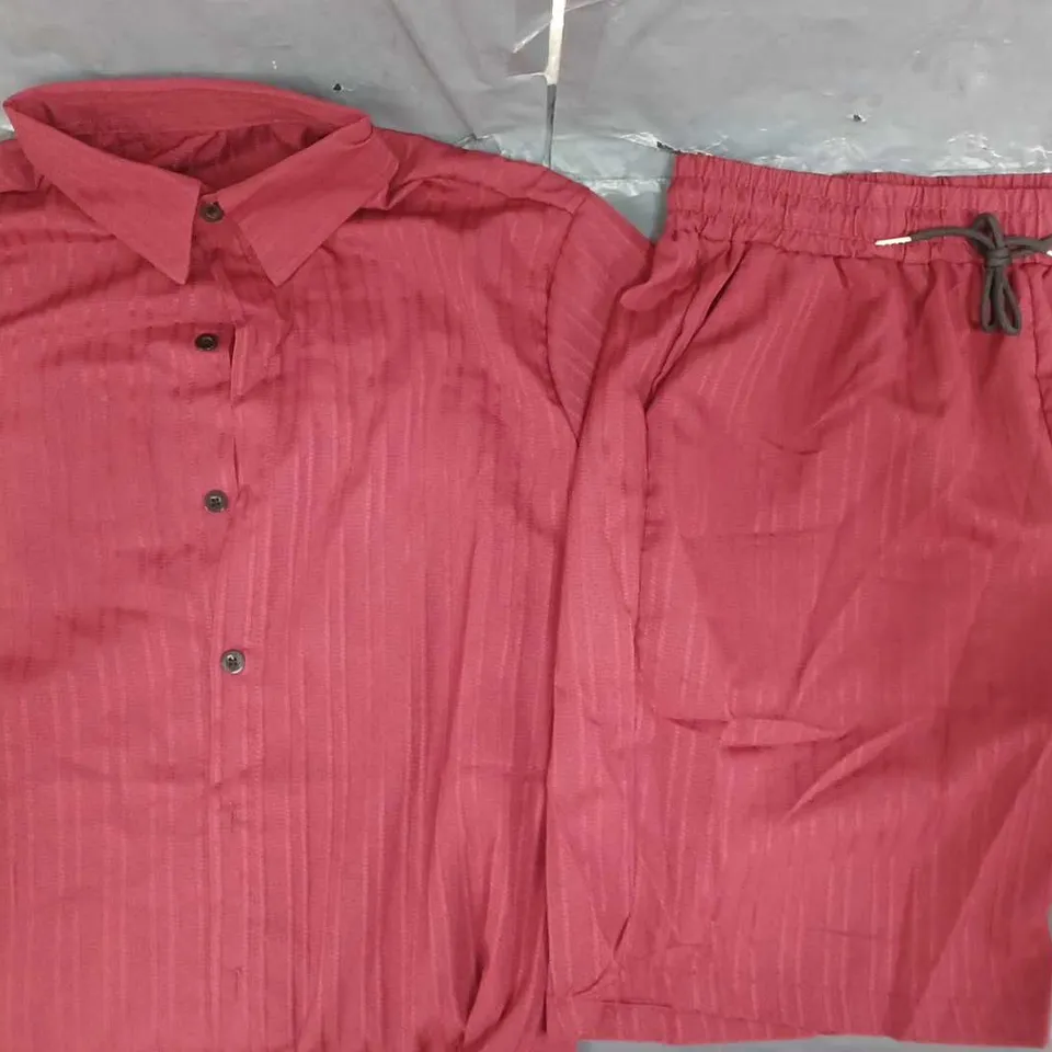 PAJAMA SET IN BURGUNDY SIZE UNSPECIFIED