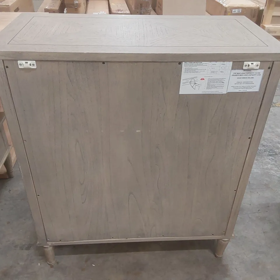 MANDIE 5 DRAWER 90CM W SOLID WOOD CHEST OF DRAWERS
