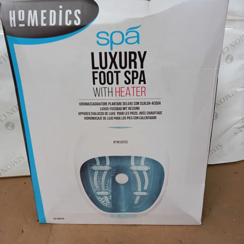 BOXED HOMEDICS SPA LUXURY FOOT SPA WITH HEATER