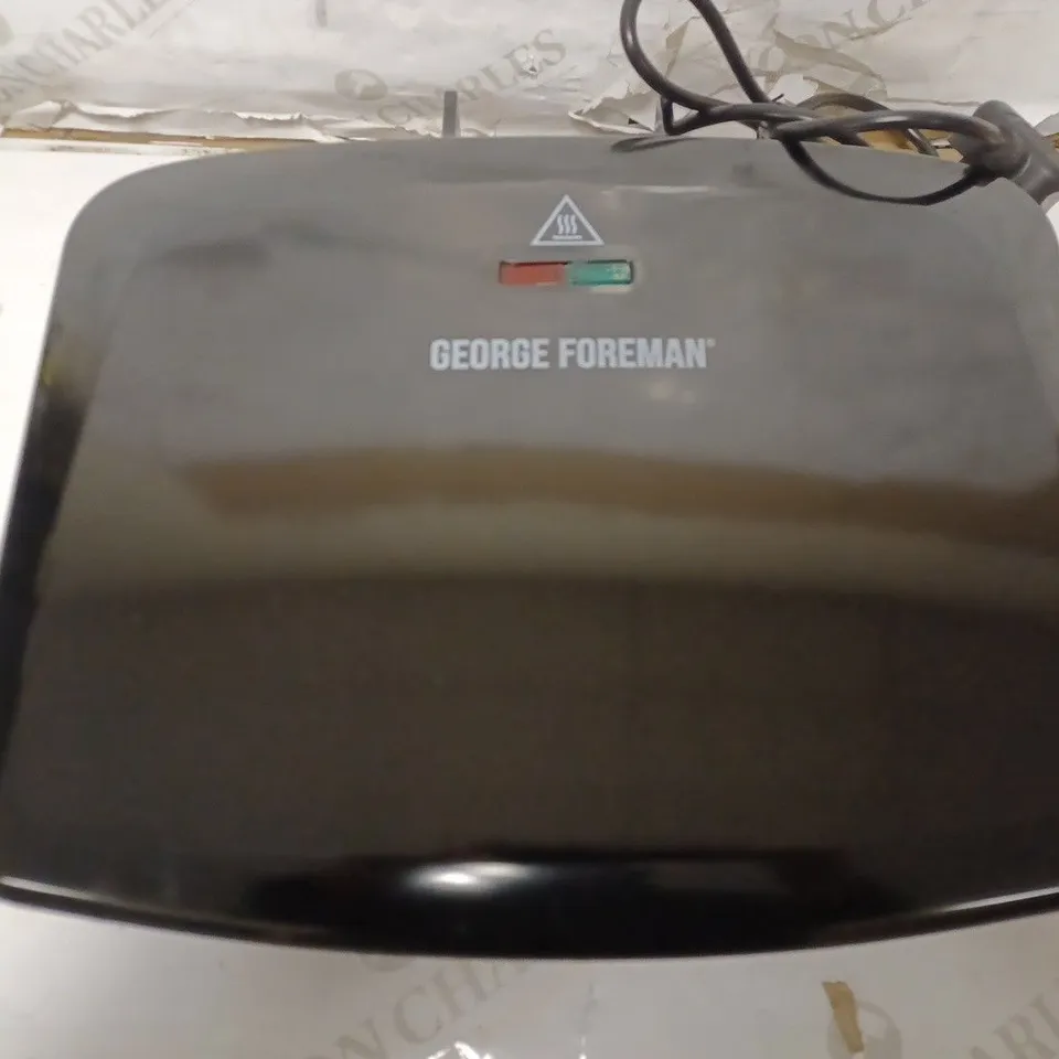 GEORGE FOREMAN MEDIUM REMOVABLE PLATES GRILL, BLACK [24330]