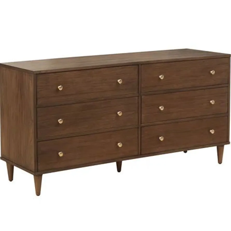 BOXED COTHRAN 6 DRAWER DOUBLE DRESSER - 1 BOX 2 ONLY