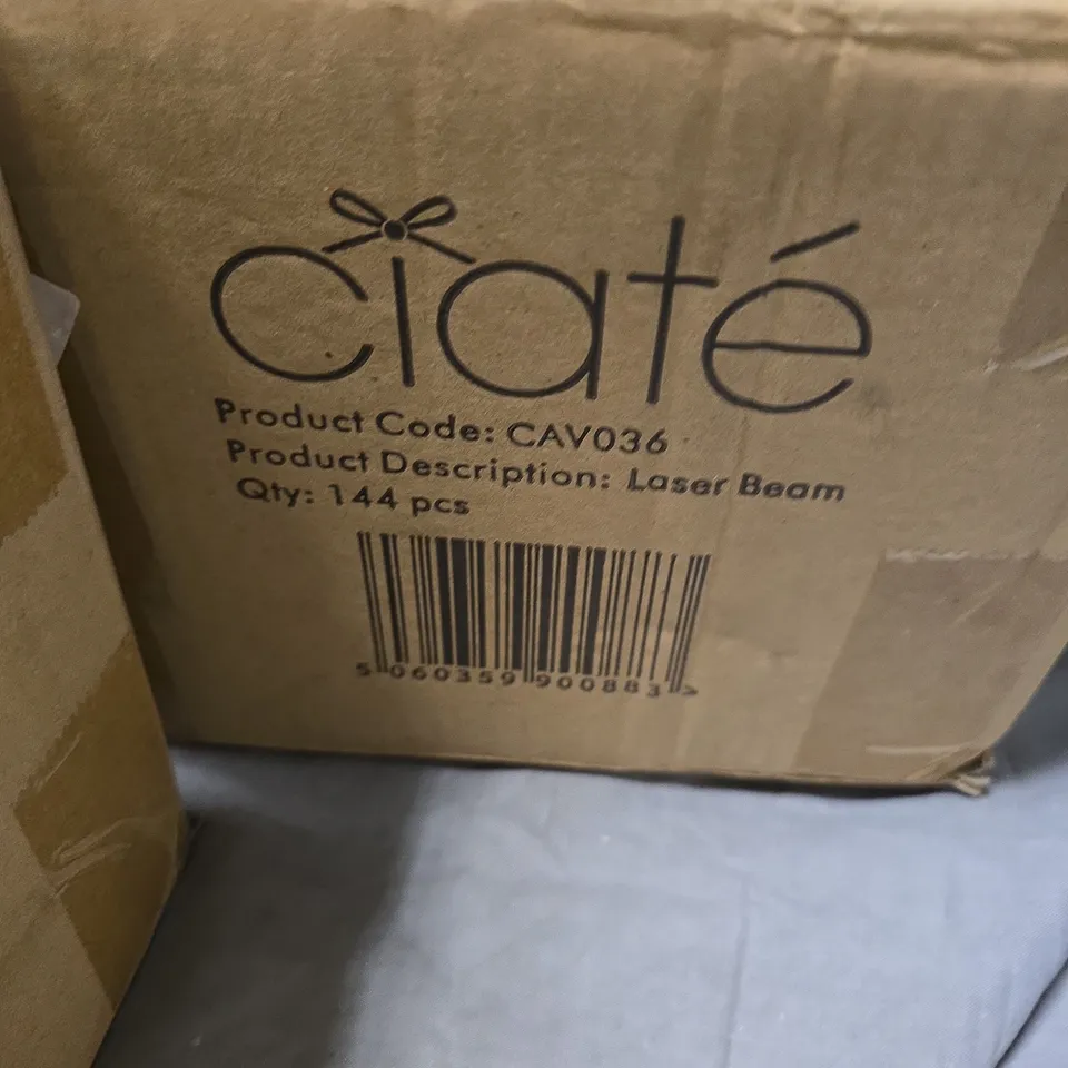 CIATÉ LONDON MINI NAIL POLISH – LASER BEAM GLITTER RED (PEARLS, MICRO-PERLES) – 144 PACK
