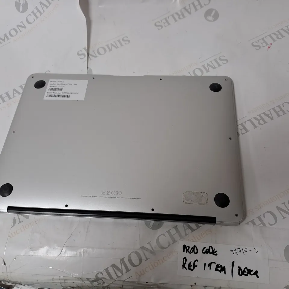 APPLE MACBOOK AIR7, 2/A1466 SERIEL # C1MRW4R5H3QF
