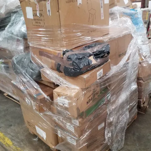 PALLET CONTAINING ASSORTED PRODUCTS INCLUDING DINING CHAIRS, PLAYPEN, MUSIC BOXING SET & SECTIONAL SOFA PARTS