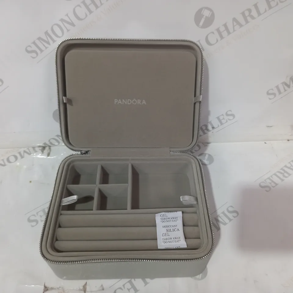 PANDORA TRINKET STORAGE BOX IN GREY W. MIRROR