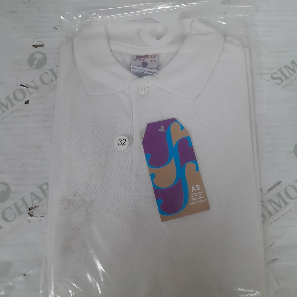 SET OF APPROX 15 AKIF STYLES SCHOOL WEAR BOYS POLO SHIRTS IN VARIOUS SIZES 