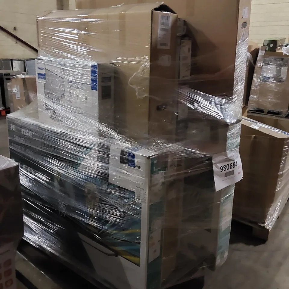 PALLET OF APPROXIMATELY 10 ASSORTED TELEVISIONS TO INCLUDE 