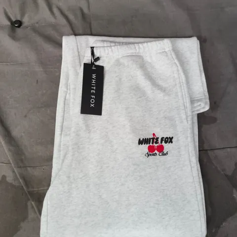WHITE FOX SPORTS CLUB WIDE LEG SWEATPANTS IN GREY SIZE MEDIUM