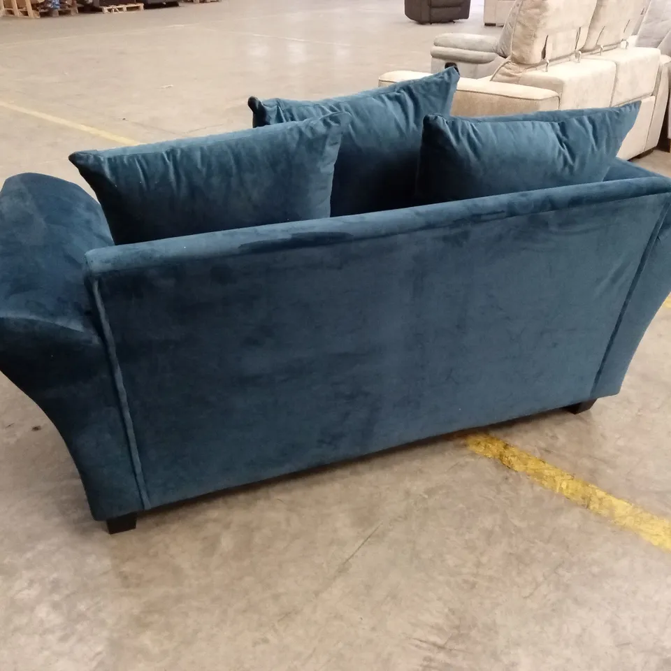 LEILA FABRIC 2 SEATER SOFA - NAVY RRP £499