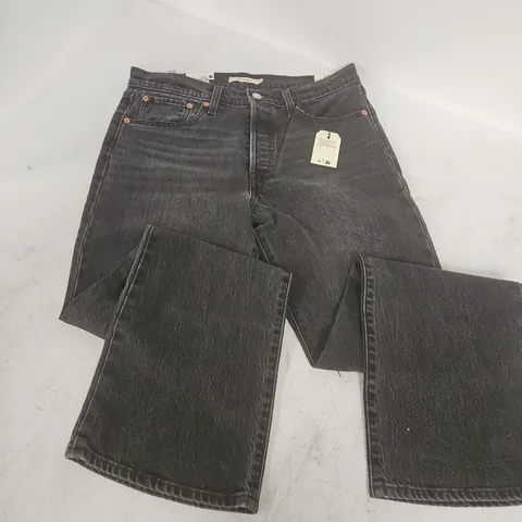 PAIR OF LEVIS WEDGIE BOOTCUT JEANS IN WASHED BLACK - 31X32