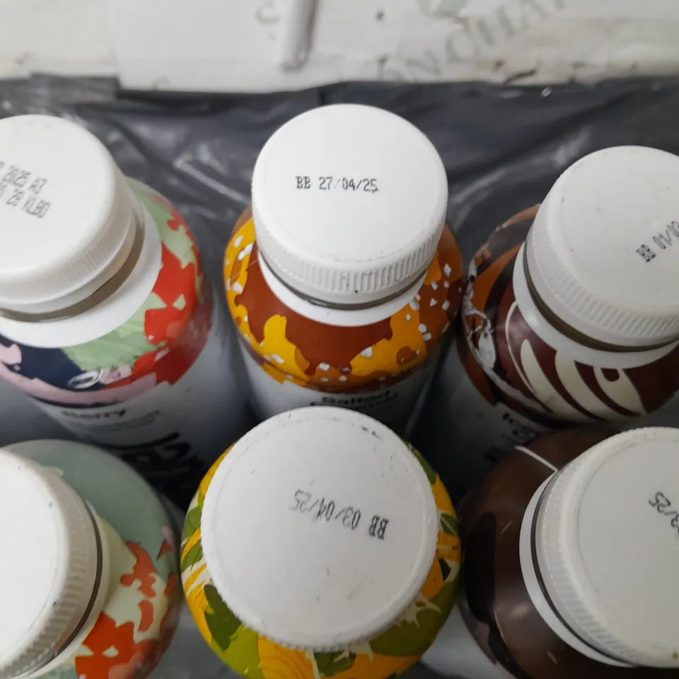 LOT OF 10 ASSORTED 500ML BOTTLES OF HUEL - VARIOUS FLAVOURS