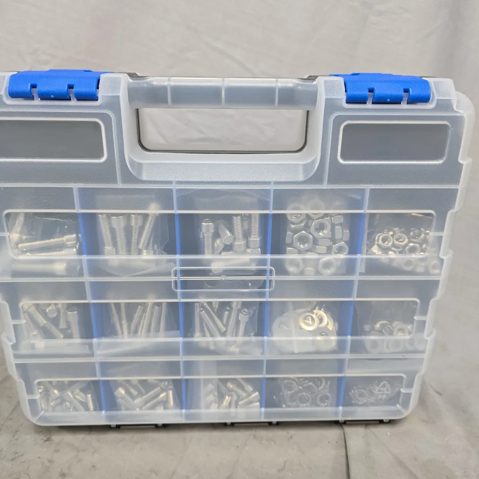 SCREW & BOLT PLASTIC TOOLBOX ORGANISER CASE 