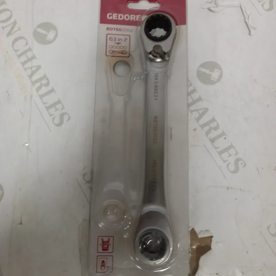 GEDORE R07501002 RED REVERSIBLE RATCHET SPANNER