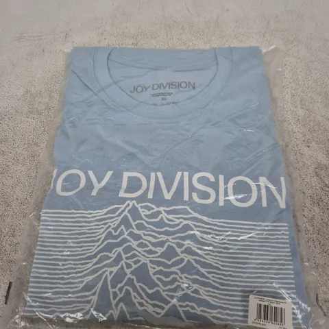 JOY DIVISION UNKNOWN PLEASURES UNISEX T-SHIRT – LIGHT BLUE, XL