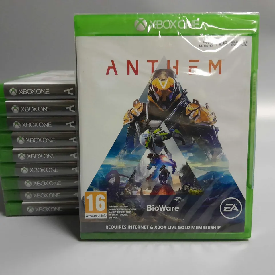 LOT OF 10 SEALED ANTHEM XBOX ONE GAMES