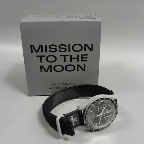 BOXED OMEGA X SWATCH MISSION TO THE MOON WATCH