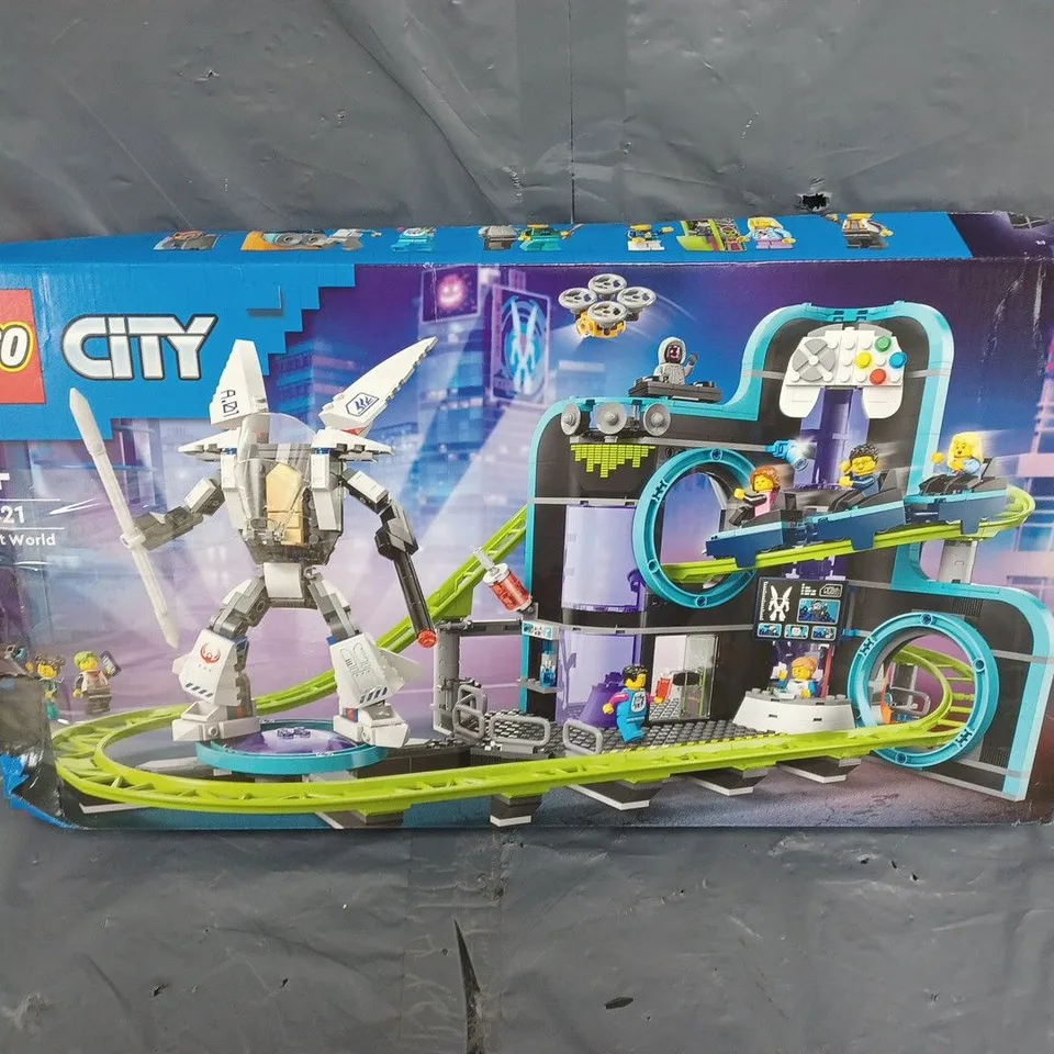 LEGO CITY ROBOT WORLD ROLLER-COASTER PARK TOY 60421 RRP £89.99