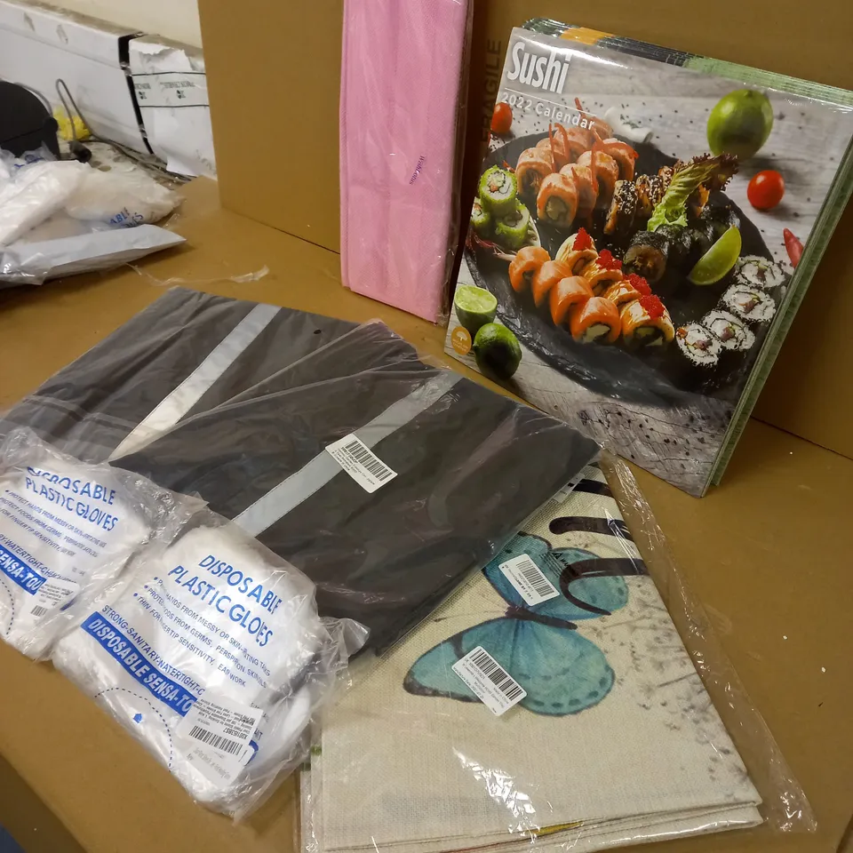 2022 CALENDERS ,GARDEN FURNITURE COVERS, GARDEN FLAGS ,DISPOABLE GLOVES,HANGING STORAGE  SHELF 