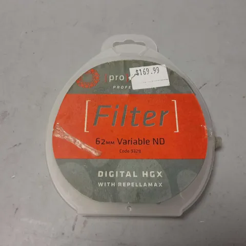 PROMASTER FILTER 62mm VARIABLE ND DIGITAL HGX WITH REPALLAMAX