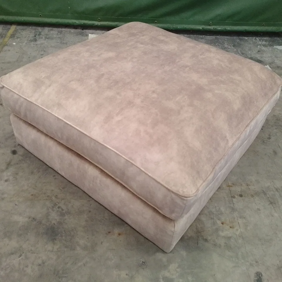 QUALITY DESIGNER SOFOLOGY FOOTSTOOL - TAN FABRIC