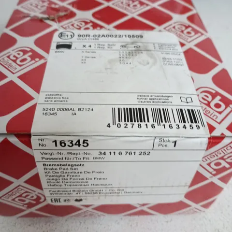 BMW BRAKE PAD SET FOR 5 SERIES – BOXED