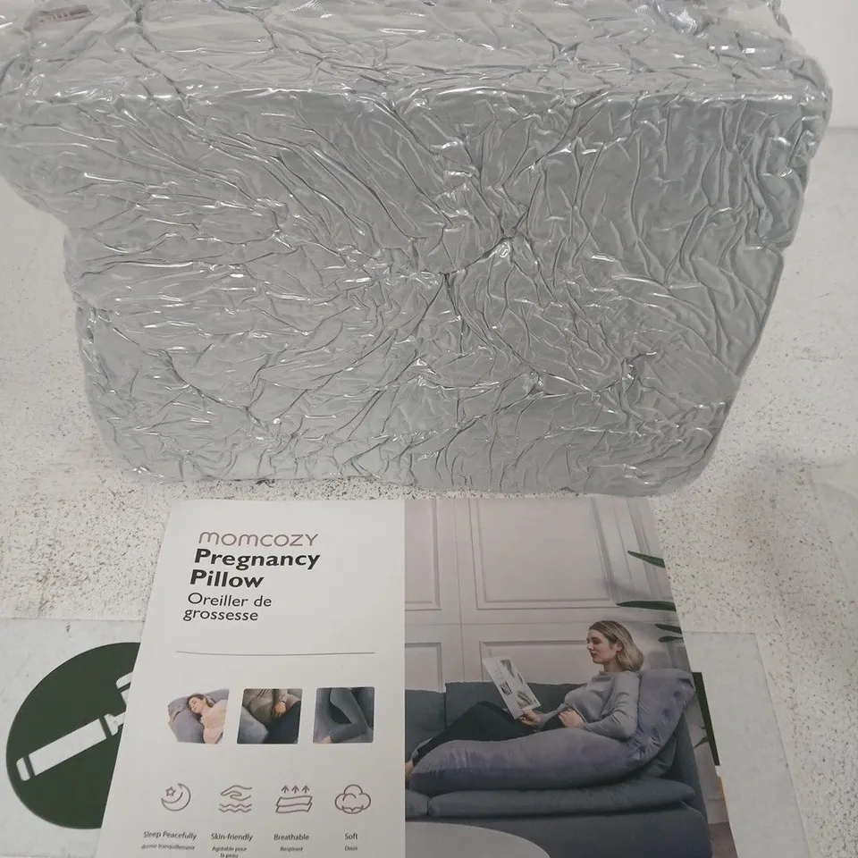 MOMCOZY PREGNANCY PILLOW – GREY