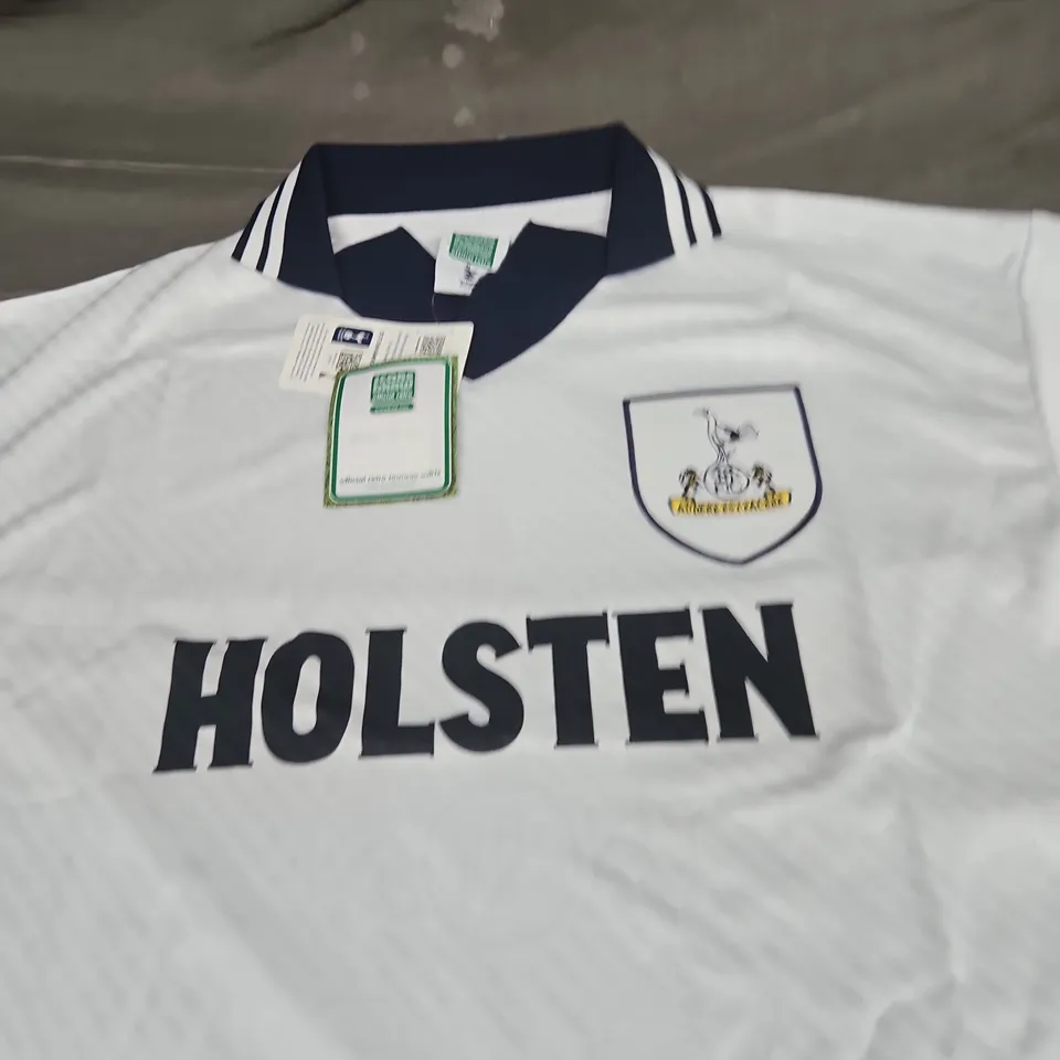 RETRO TOTTENHAM HOTSPURS HOME JERSEY - SIZE LARGE