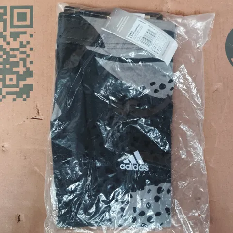 BAGGED ADIDAS KID'S LEGGINGS IN BLACK/GREY SIZE 14-15 YEARS