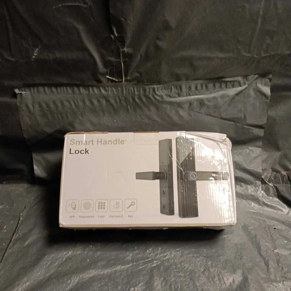 SMART HANDLE LOCK – FINGERPRINT, CARD, PASSWORD & KEY ENTRY, BOXED