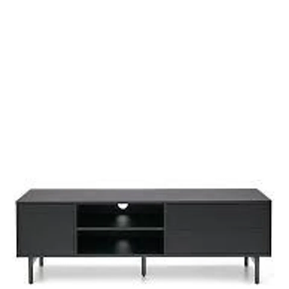 HAVA TV UNIT BLACK - FITS UP TO 65 INCH TV 