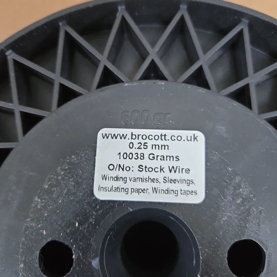 COPPER STOCK WIRE, 0.25 MM, 10038 G ON PLASTIC SPOOL