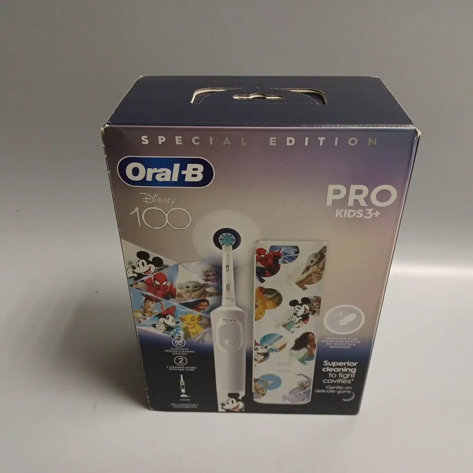 BOXED AND SEALED ORAL-B PRO KIDS3+ DISNEY 100 TOOTHBRUSH