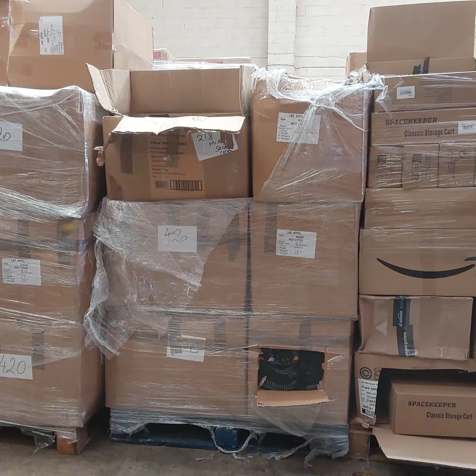 PALLET CONTAINING A VERY LARGE QUANTITY OF ASSORTED SOCKS
