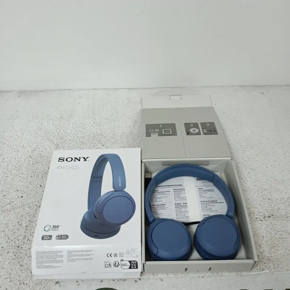 BOXED SONY WH-CH520 WIRELESS BLUETOOTH HEADPHONES