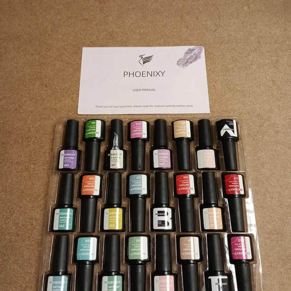 PHOENIXY 24 GEL POLISH SET – 24X7ML BOTTLES (BOXED)