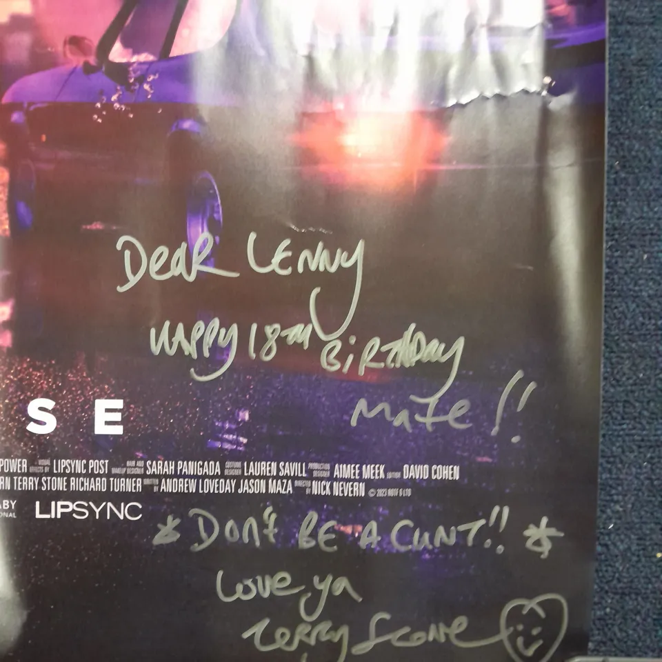 SIGNED PERSONALISED RISE OF THE FOOT SOLDIER VENGEANCE MOVIE POSTER 