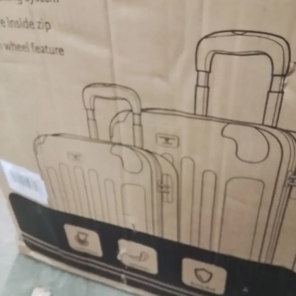 BOXED LUGG TRAVEL SUITCASE ROSE GOLD 