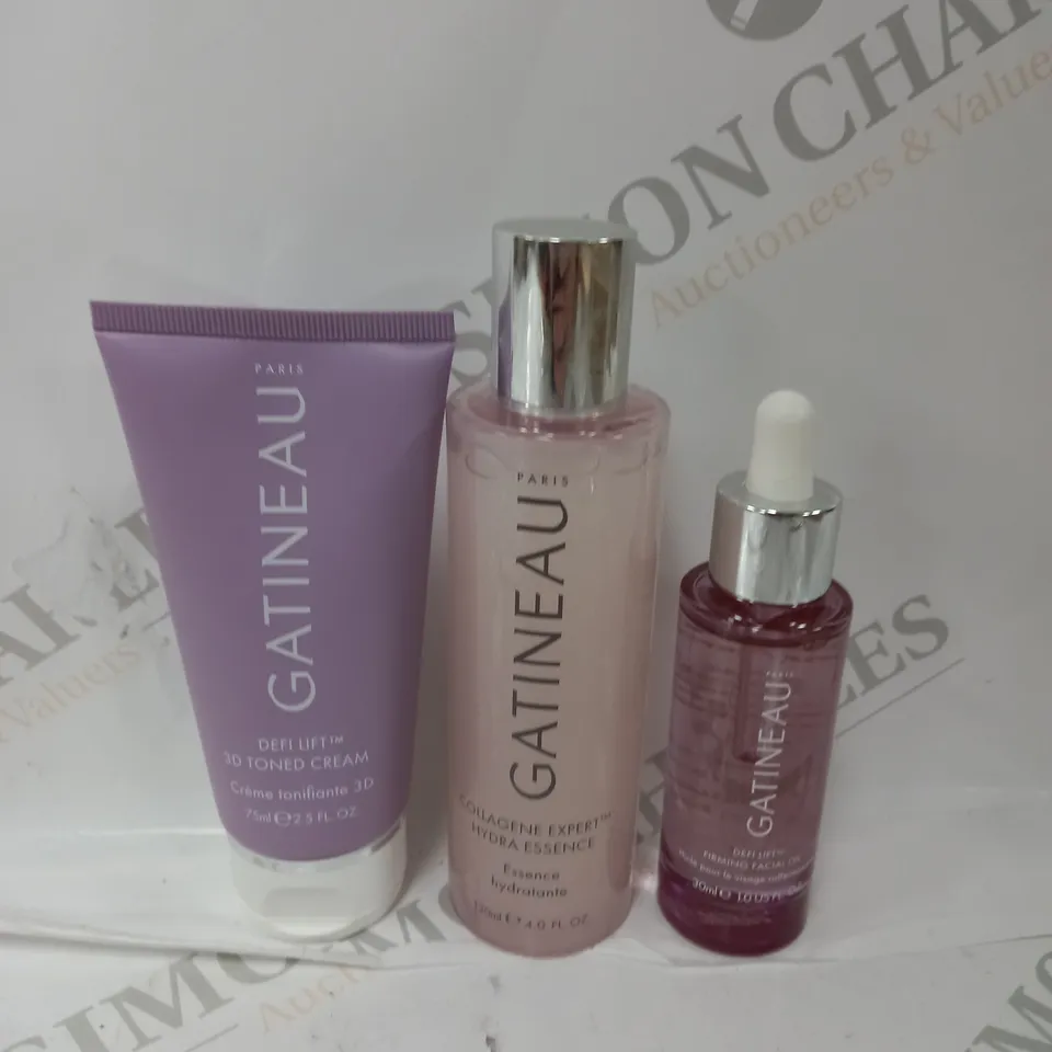 SET OF 3 GATINEAU TO INCLUDE - FIRMING SACIAL OLI - 3D TONED CREAM - ESSENCE HYDRATANTE 