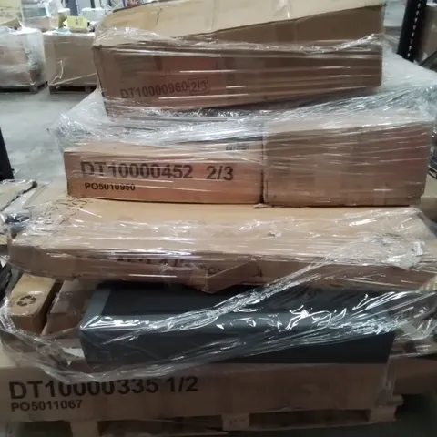 PALLET OF ASSORTED FLAT PACK FURNITURE PARTS
