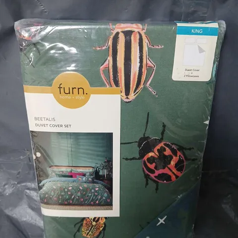 FURN BEETALIS KING DUVET COVER SET IN BUG DESIGN