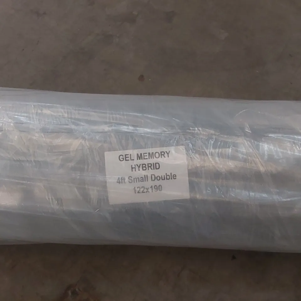 BRAND NEW BAGGED AND ROLLED GEL MEMORY HYBRID MATTRESS - 4FT SMALL DOUBLE