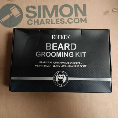 RNEKFA BEARD GROOMING KIT – BOXED WITH WASH, OIL, BALM, BRUSH, COMB & SCISSORS