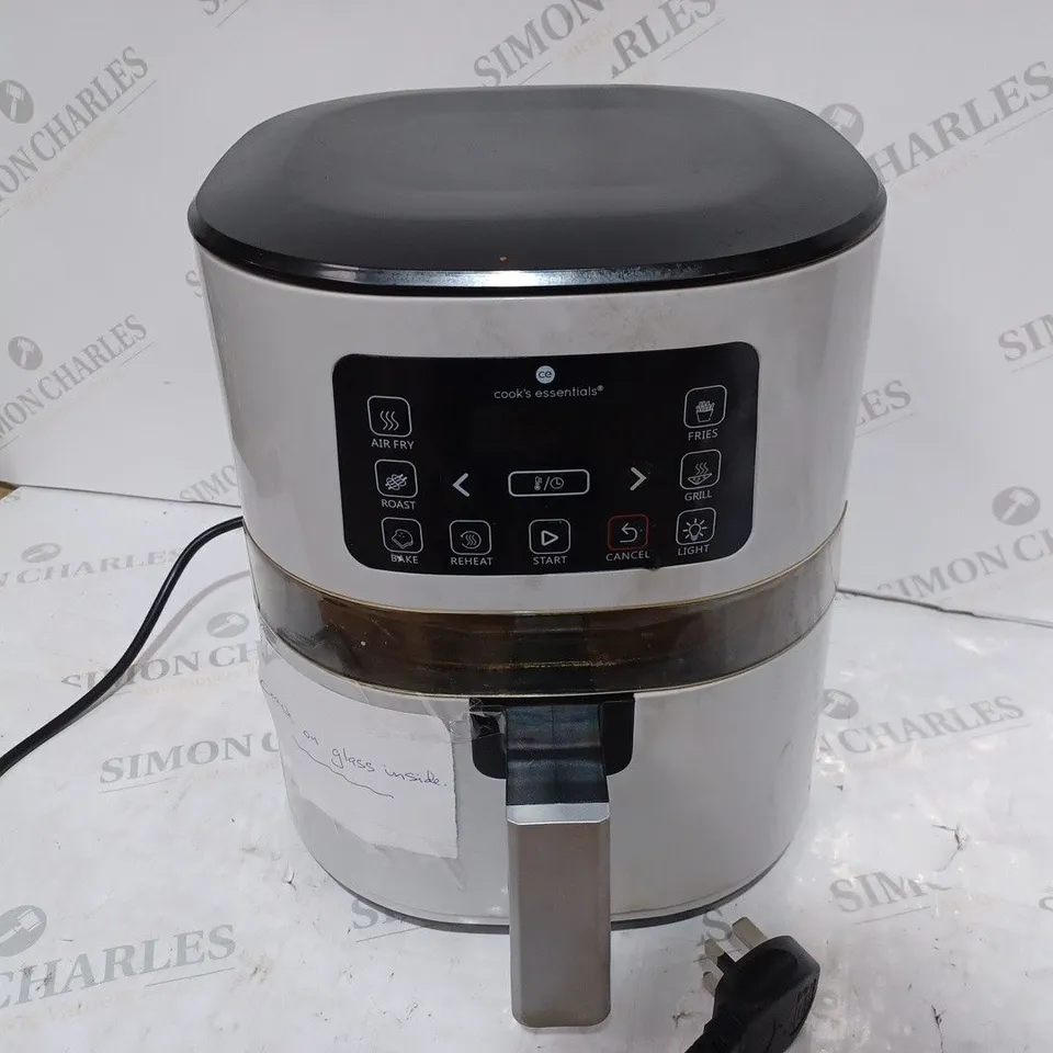 BOXED COOK'S ESSENTIALS 4.0L AIR FRYER, COOL GREY