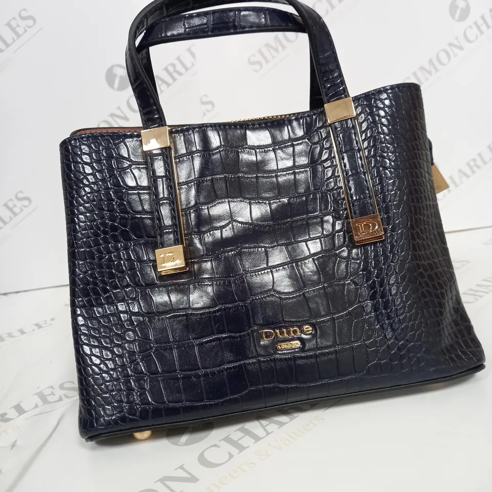DUNNE LONDON FAUX LEATHER BAG 