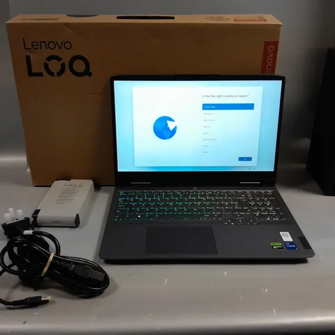 BOXED LENOVO LOQ 15IRH8 GAMING LAPTOP - INTEL CORE I5-13500H, 16GB RAM, 512GB SSD, NVIDIA RTX 4606 MOBILE CPU