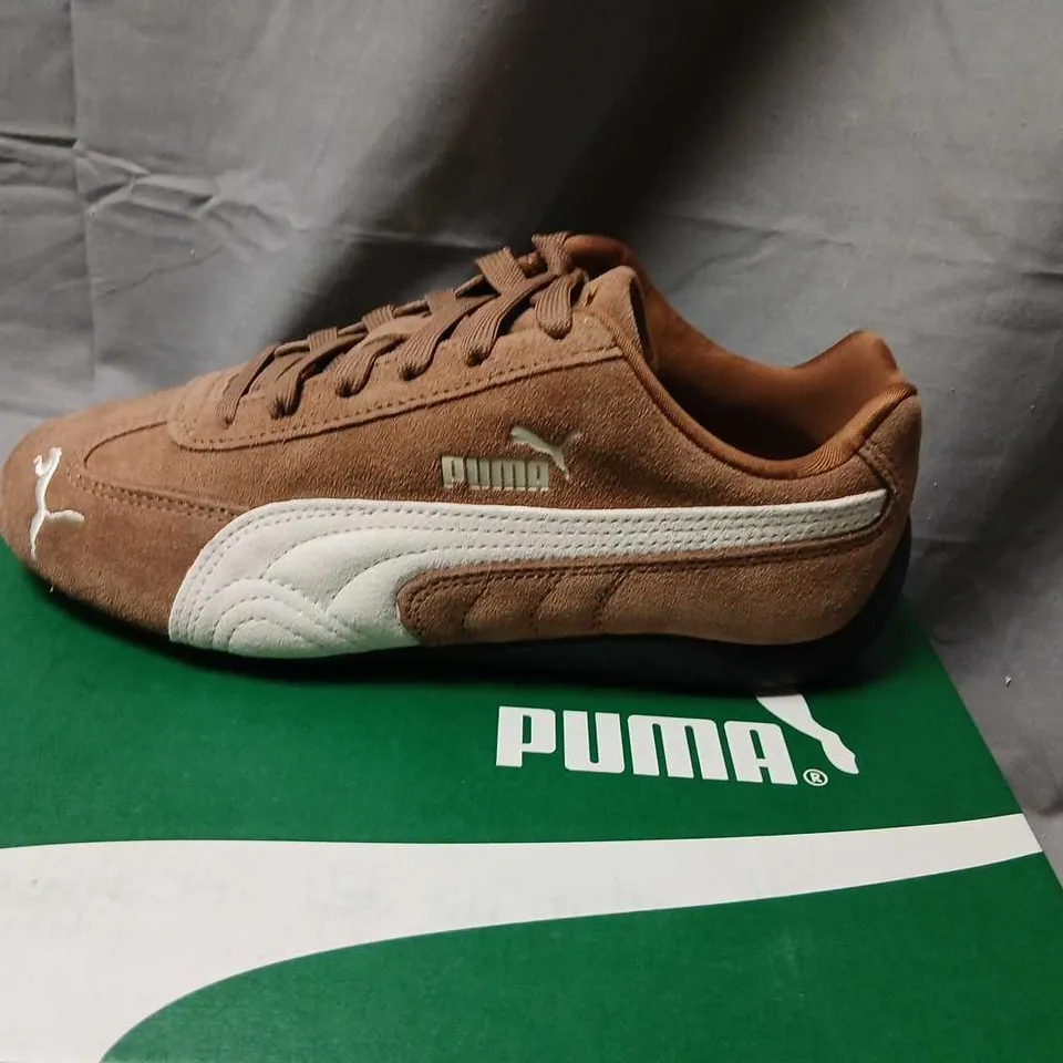 PUMA SPEEDCAT OG HAUTE COFFEE-FROSTED IVORY SNEAKERS, UK 5 (EU 38)