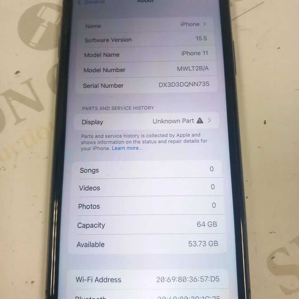 BOXED APPLE IPHONE 11 MOBILE PHONE 64GB
