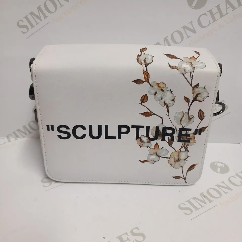 OFF-WHITE SCULPTURE BINDER CLIP BAG