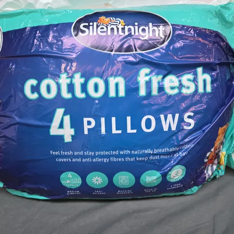 SILENTNIGHT COTTON FRESH PILLOW 4PACK