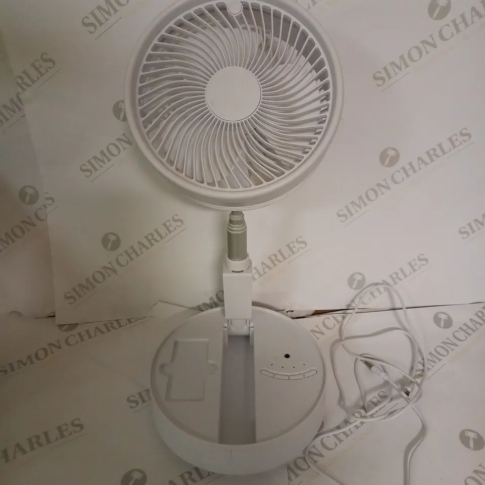 BOXED FOLDABLE WHITE OSCILLATING FAN